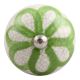 Lime Green Floral Crackle Ceramic Wine Stopper